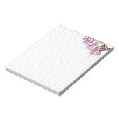 'Festive Fuchsias' auf einem mittelgroßen Notepad Notizblock (Rotiert)