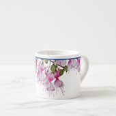 'Festive Fuchsias' auf einer Espresso-Tasse Espressotasse (Vorderseite Rechts)