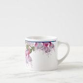 'Festive Fuchsias' auf einer Espresso-Tasse Espressotasse (Rechts)