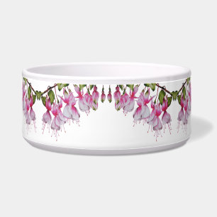 'Festive Fuchsias' auf einer Salatschale Napf