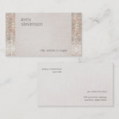 Festive Fun Imitate Funkelnd Sequins Niedlich Girl Visitenkarte (Vorne/Hinten)