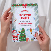 Festive & Fun Santa Christmas Party Invitation Einladung