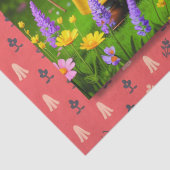 Festive Garden Gnomes Birthday Celebration Seidenpapier (Detail)