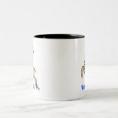 Festive Gefärbte Krawatte Rentier Tasse (Mittel)