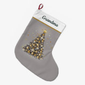 Festive Gift for Grandma - Christmas Stocking Großer Weihnachtsstrumpf (Vorderansicht (hängend))