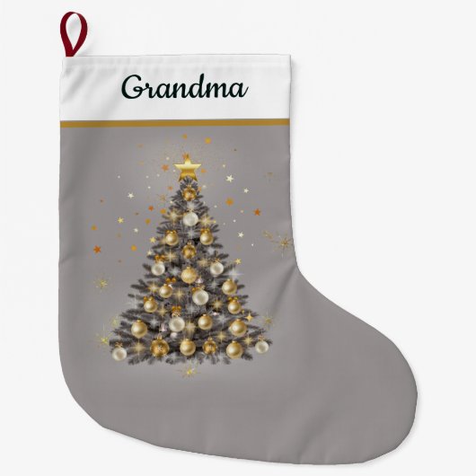 Festive Gift for Grandma - Christmas Stocking Großer Weihnachtsstrumpf (Vorderseite)