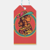 Festive Gift Tag – Holiday Cat & Pumpkin Design Geschenkanhänger (Rückseite)