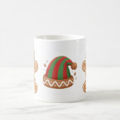 Festive Gingerbread & Elf Hat Christmas Mug Kaffeetasse (Mittel)