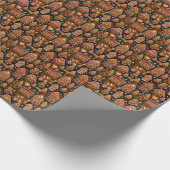 Festive Gingerbread House Print - Klassische Weihn Geschenkpapier (Ecke)