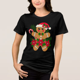 Festive Gingerbread Joy Tri-Blend Shirt