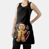 Festive Gingerbrei Mann Weihnachtskoch Illustrat Schürze (InSitu)