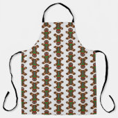 Festive Gingerbrot Man Weihnachtsmuster Schürze (Vorderseite)