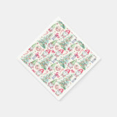 Festive Gnome Christmas party Paper Napkins Serviette (Ecke)