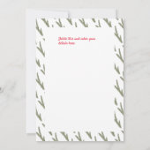 Festive Gnomes Merry Little Christmas Party Grau Einladung (Rückseite)