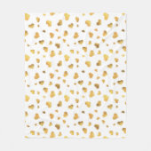 Festive Gold Confetti Hörgeschenk Fleecedecke (Vorderseite)