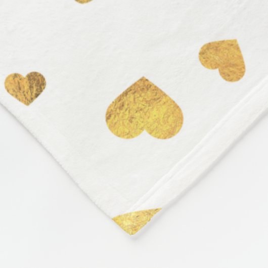 Festive Gold Confetti Hörgeschenk Fleecedecke (Ecke)