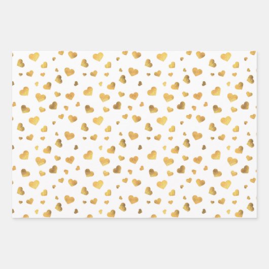 Festive Gold Confetti Hörgeschenk Geschenkpapier Set (Vorderseite 3)