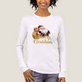 Festive Gold Holiday Design Tri-Blend Shirt (Vorderseite)