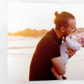 Festive Gold Line Gezeichnet Multifunktionsrahmen Dreifach Gefaltete Karte (Innen Erste Seite)