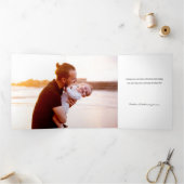 Festive Gold Line Gezeichnet Multifunktionsrahmen Dreifach Gefaltete Karte (Innenseite)