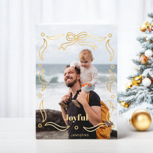 Festive Gold Line Gezeichnet Multifunktionsrahmen  Feiertagskarte
