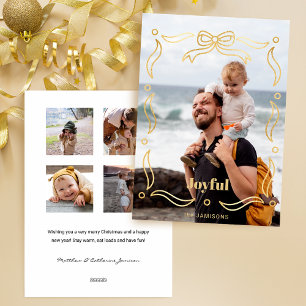 Festive Gold Line Gezeichnet Multifunktionsrahmen  Feiertagskarte