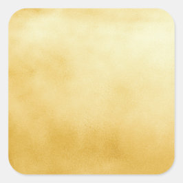 Festive Gold-Metallic-Sticker Quadratischer Aufkleber