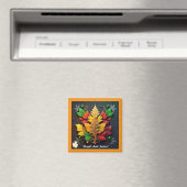 "Festive Golden Elegance" Magnet (In Situ (Geschirrspüler))