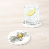 Festive Goldene Dekoration Getränkeuntersetzer (Seite)