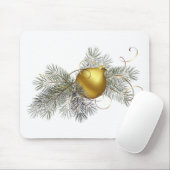 Festive Goldene Dekoration Mousepad (Mit Mouse)