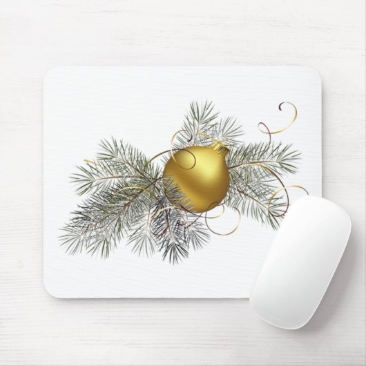 Festive Goldene Dekoration Mousepad (Mit Mouse)