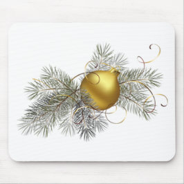 Festive Goldene Dekoration Mousepad