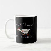 Festive Goose On The Loose Christmas Duck Light Xm Kaffeetasse (Links)