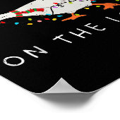 Festive Goose On The Loose Christmas Duck Light Xm Poster (Ecke)