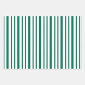 Festive Green and White Christmas Tree Pattern Geschenkpapier Set (Vorderseite 3)