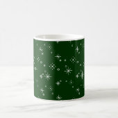 Festive Green and White Holiday Christmas Kaffeetasse (Mittel)