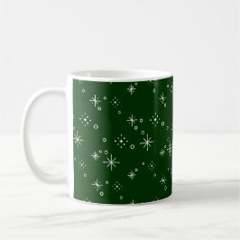 Festive Green and White Holiday Christmas Kaffeetasse