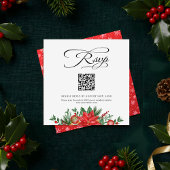 Festive Greenery QR Code Hochzeitswebsite UAWG Begleitkarte