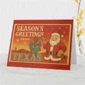 Festive Grüße aus Texas Karte (Gelbe Blume)
