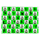 FESTIVE GYMNASTICS CHRISTMAS DESIGN GROßE GESCHENKTÜTE (Rückseite)