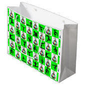 FESTIVE GYMNASTICS CHRISTMAS DESIGN GROßE GESCHENKTÜTE (Vorderseite Schrägansicht)