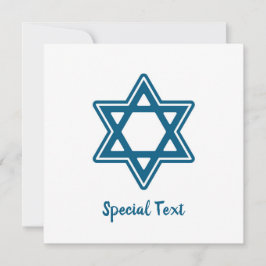Festive Hanukkah Single Star v2 Faltkarte