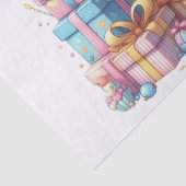 Festive Happy Birthday For All Ages Seidenpapier (Detail)