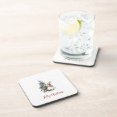 Festive Hard Plastic Coaster | Christmas Gift Getränkeuntersetzer (Rechte Seite)