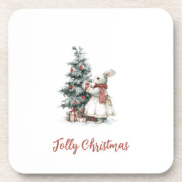 Festive Hard Plastic Coaster | Christmas Gift Getränkeuntersetzer