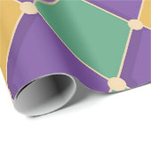 Festive Harlequin Diamond Pattern Geschenkpapier (Rolleneckpunkt)