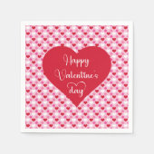 Festive Herzen Frohen Valentinstag Servietten (Vorderseite)