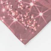 Festive Holiday Blush Pink Christmas Trees Bows Fleecedecke (Ecke)