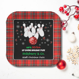 Festive Holiday Bowling  Pappteller