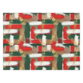 Festive holiday brush plaid  tischdecke (Vorderseite (Horizontal))